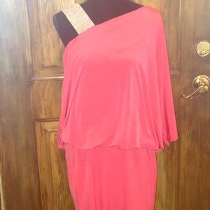 Jackie Jon New York off the shoulder bling dress